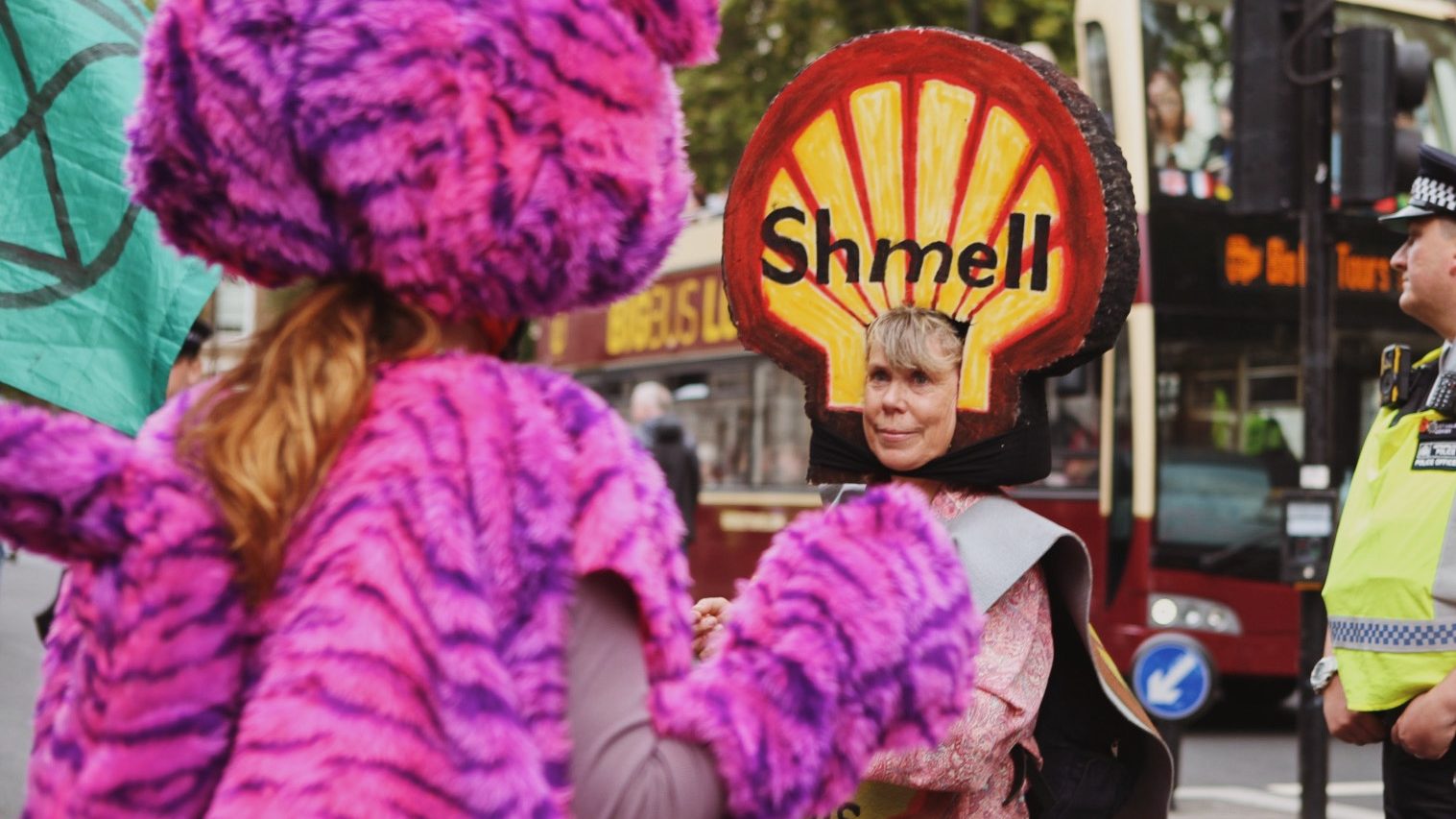 XR protesting the Science Museum's ongoing Shell sponsorship last weekend