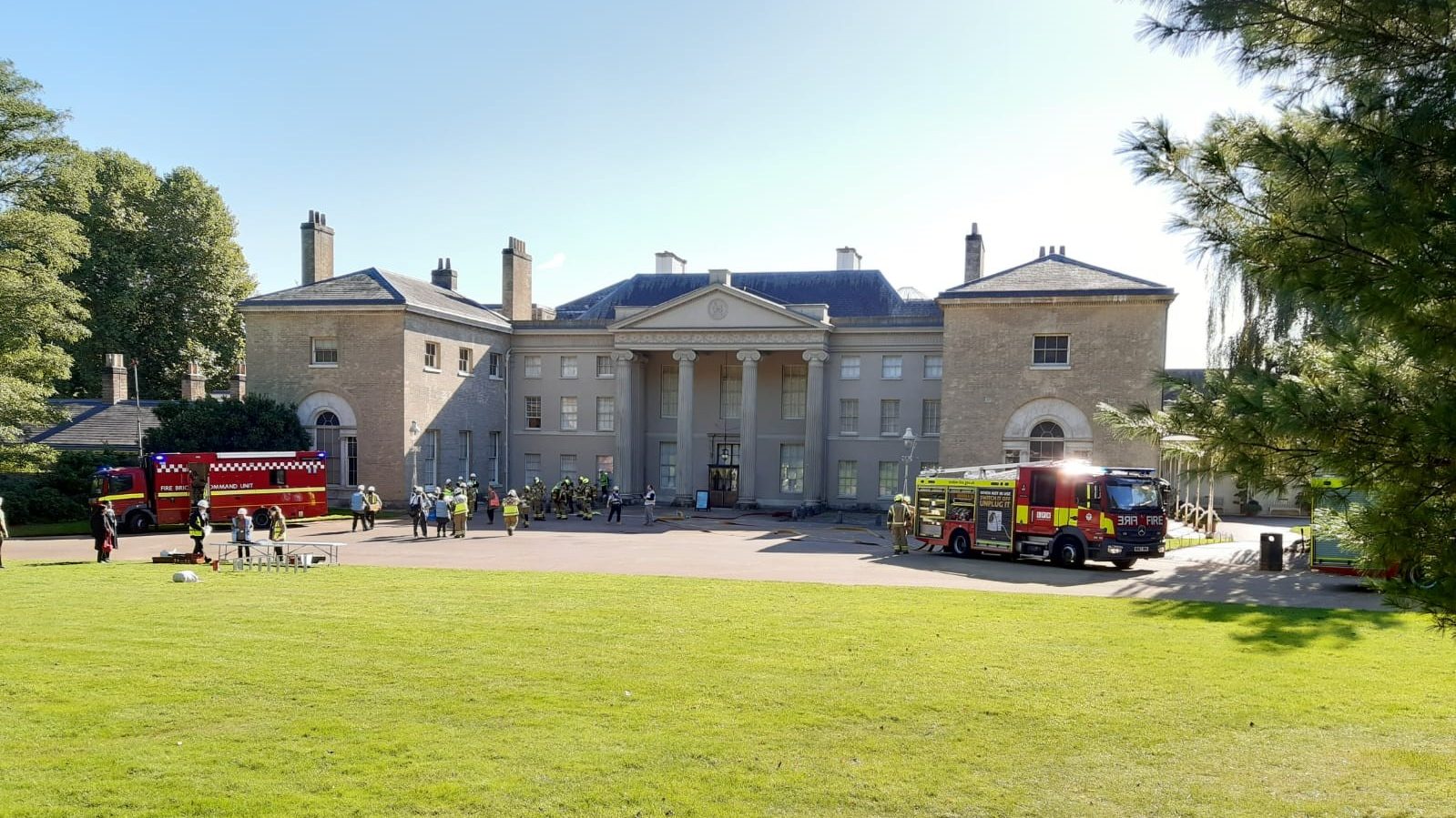 The London Fire Brigade worked with Kenwood House in London on their fire salvage plan last week 